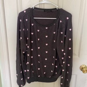 Wildfox size medium heart sweatshirt